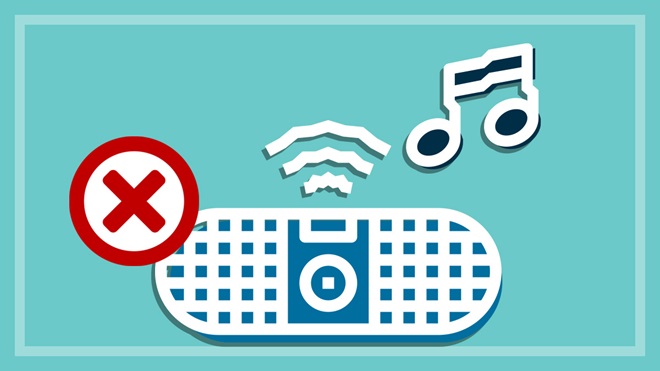 wireless speakers to avoid with red cross